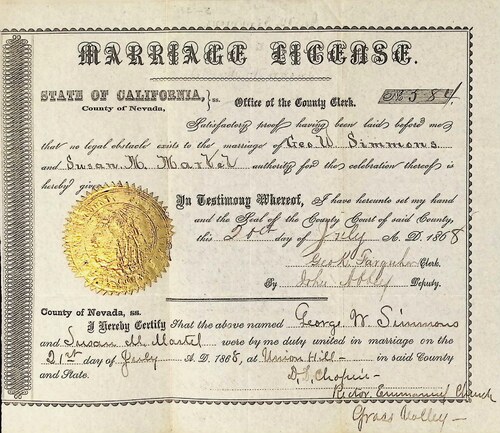 Click to see DR 6 S-31 of Marriage Certificates (DR 6 S)