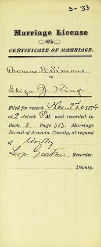 Click to see DR 6 S-33 of Marriage Certificates (DR 6 S)