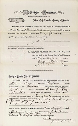 Click to see DR 6 S-33 of Marriage Certificates (DR 6 S)