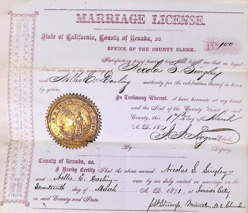 Click to see DR 6 S-35 of Marriage Certificates (DR 6 S)