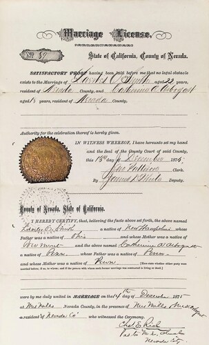 Click to see DR 6 S-40 of Marriage Certificates (DR 6 S)
