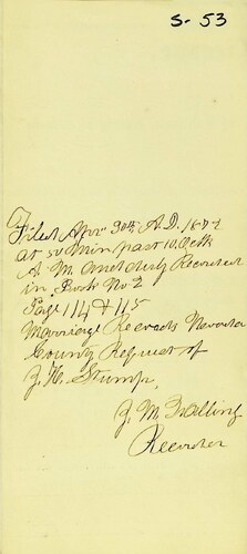 Click to see DR 6 S-53 of Marriage Certificates (DR 6 S)
