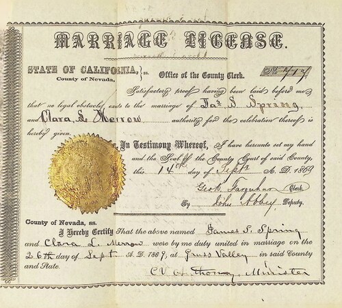 Click to see DR 6 S-54 of Marriage Certificates (DR 6 S)