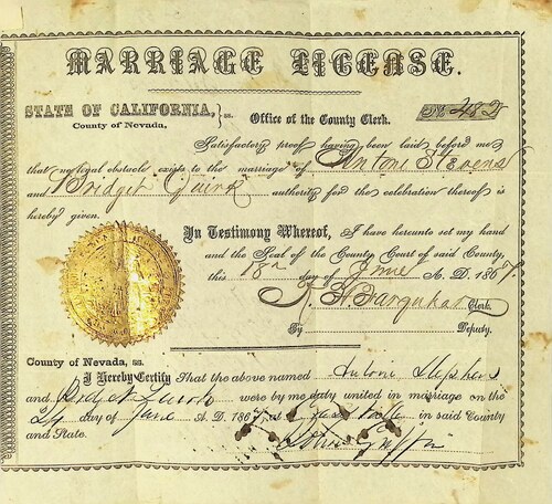 Click to see DR 6 S-59 of Marriage Certificates (DR 6 S)