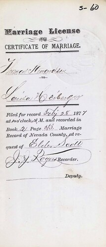 Click to see DR 6 S-60 of Marriage Certificates (DR 6 S)