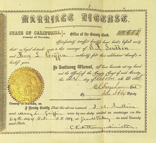 Click to see DR 6 S-67 of Marriage Certificates (DR 6 S)