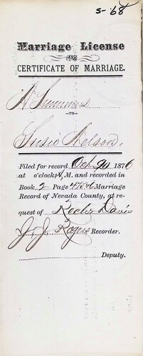 Click to see DR 6 S-68 of Marriage Certificates (DR 6 S)