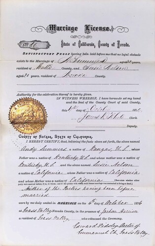 Click to see DR 6 S-68 of Marriage Certificates (DR 6 S)