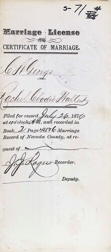 Click to see DR 6 S-71 of Marriage Certificates (DR 6 S)
