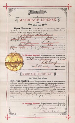 Click to see DR 6 S-74 of Marriage Certificates (DR 6 S)