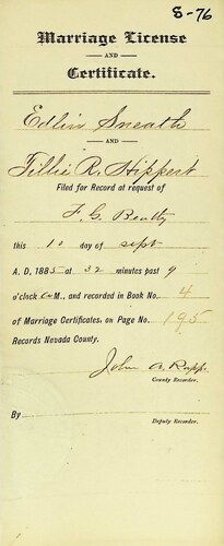Click to see DR 6 S-76 of Marriage Certificates (DR 6 S)