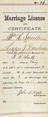Click to see DR 6 S-78 of Marriage Certificates (DR 6 S)