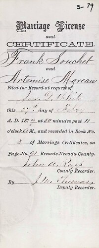 Click to see DR 6 S-79 of Marriage Certificates (DR 6 S)
