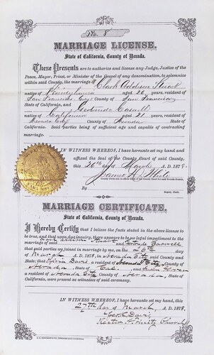 Click to see DR 6 S-83 of Marriage Certificates (DR 6 S)