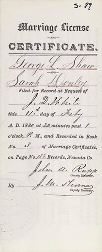 Click to see DR 6 S-89 of Marriage Certificates (DR 6 S)
