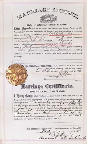 Click to see DR 6 S-91 of Marriage Certificates (DR 6 S)
