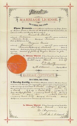 Click to see DR 6 S-95 of Marriage Certificates (DR 6 S)