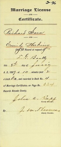 Click to see DR 6 S-96 of Marriage Certificates (DR 6 S)