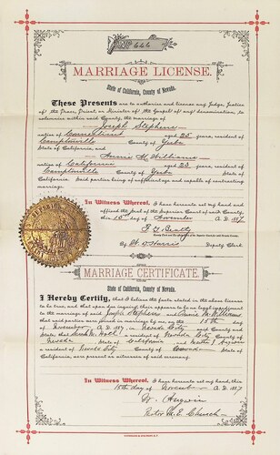 Click to see DR 6 S-98 of Marriage Certificates (DR 6 S)