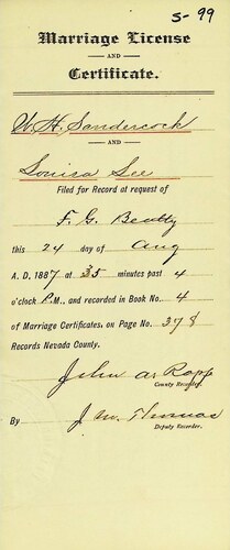 Click to see DR 6 S-99 of Marriage Certificates (DR 6 S)