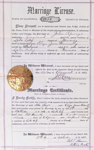 Click to see DR 6 S-101 of Marriage Certificates (DR 6 S)