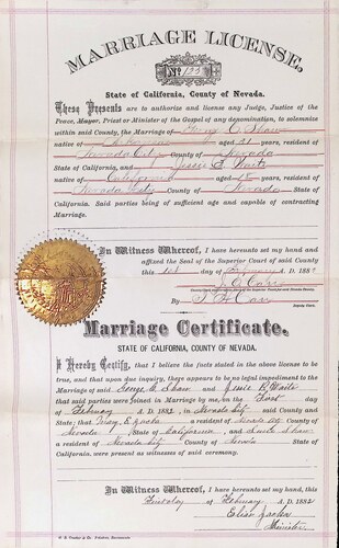 Click to see DR 6 S-104 of Marriage Certificates (DR 6 S)