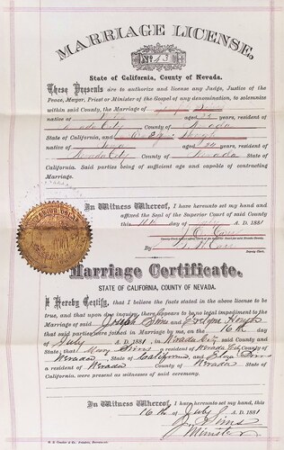 Click to see DR 6 S-106 of Marriage Certificates (DR 6 S)