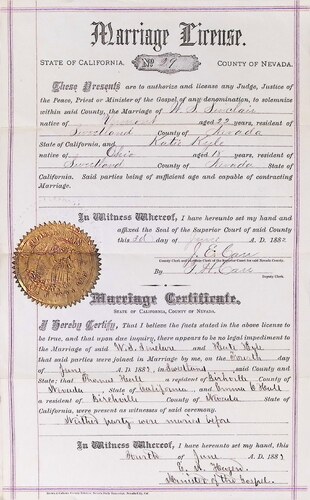 Click to see DR 6 S-112 of Marriage Certificates (DR 6 S)
