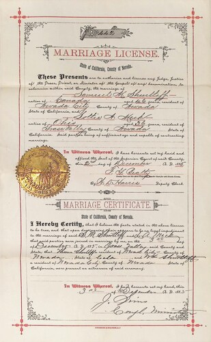 Click to see DR 6 S-114 of Marriage Certificates (DR 6 S)