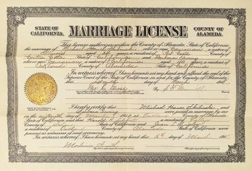 Click to see DR 6 S-115 of Marriage Certificates (DR 6 S)