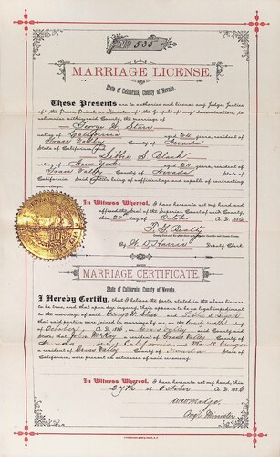 Click to see DR 6 S-116 of Marriage Certificates (DR 6 S)