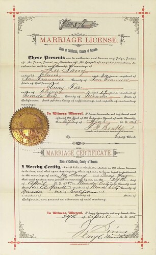 Click to see DR 6 S-125 of Marriage Certificates (DR 6 S)