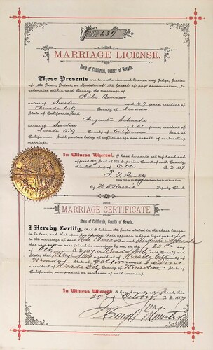 Click to see DR 6 S-131 of Marriage Certificates (DR 6 S)