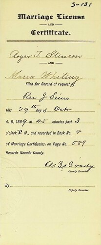 Click to see DR 6 S-132 of Marriage Certificates (DR 6 S)