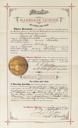 Click to see DR 6 S-132 of Marriage Certificates (DR 6 S)