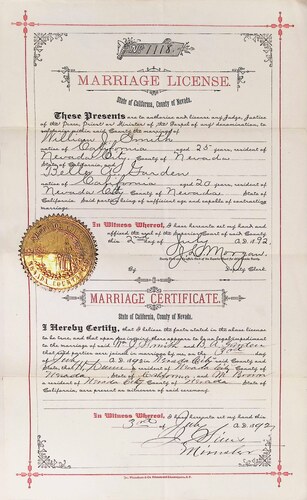 Click to see DR 6 S-134 of Marriage Certificates (DR 6 S)