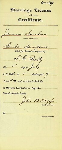 Click to see DR 6 S-140 of Marriage Certificates (DR 6 S)