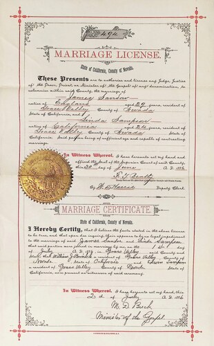 Click to see DR 6 S-140 of Marriage Certificates (DR 6 S)