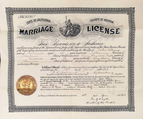 Click to see DR 6 S-143 of Marriage Certificates (DR 6 S)