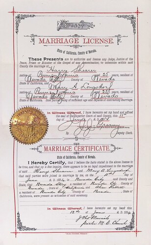 Click to see DR 6 S-145 of Marriage Certificates (DR 6 S)