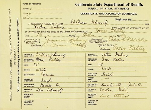 Click to see DR 6 S-149 of Marriage Certificates (DR 6 S)