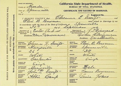 Click to see DR 6 S-153 of Marriage Certificates (DR 6 S)