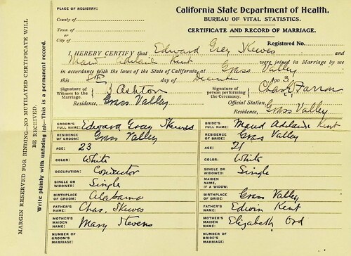 Click to see DR 6 S-155 of Marriage Certificates (DR 6 S)