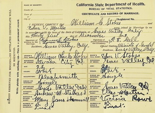 Click to see DR 6 S-157 of Marriage Certificates (DR 6 S)