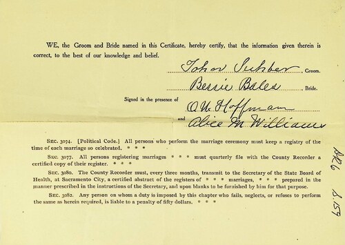 Click to see DR 6 S-159 of Marriage Certificates (DR 6 S)