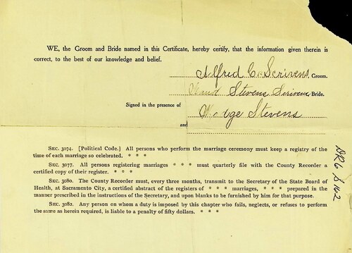 Click to see DR 6 S-162 of Marriage Certificates (DR 6 S)