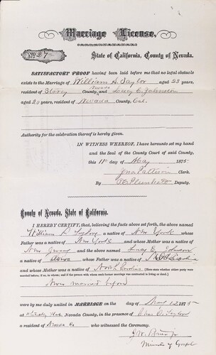 Click to see DR 6 T-7 of Marriage Certificates (DR 6 T)