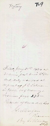 Click to see DR 6 T-9 of Marriage Certificates (DR 6 T)