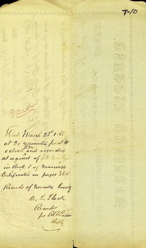 Click to see DR 6 T-10 of Marriage Certificates (DR 6 T)
