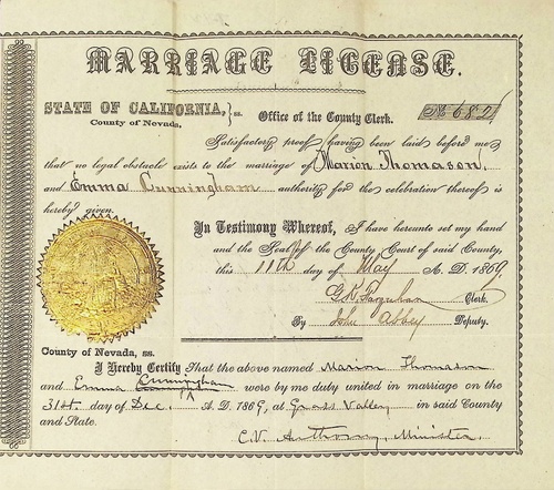 Click to see DR 6 T-12 of Marriage Certificates (DR 6 T)